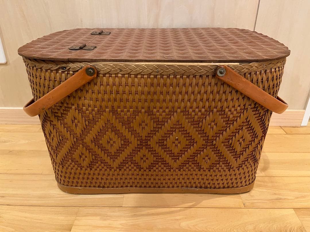 ヴィンテージピクニックバスケット - メルカリ