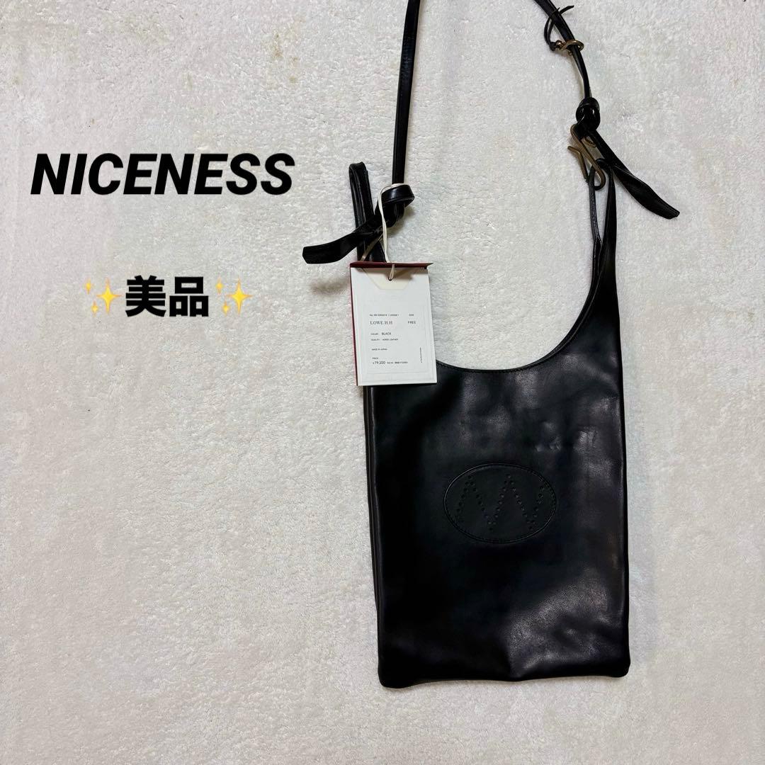 【美品】NICENESS☆ショルダーバッグ☆黒