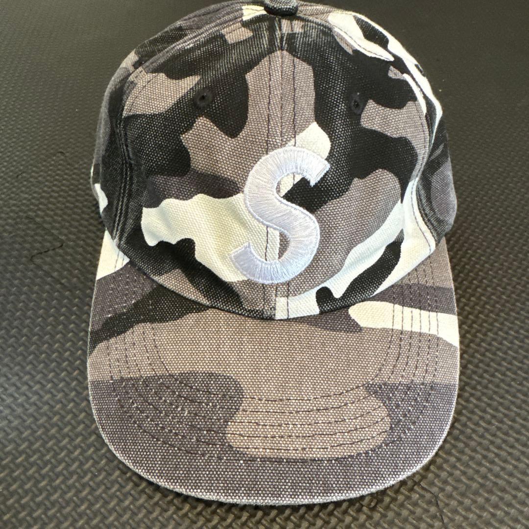SUPREME 迷彩キャップ Sロゴ