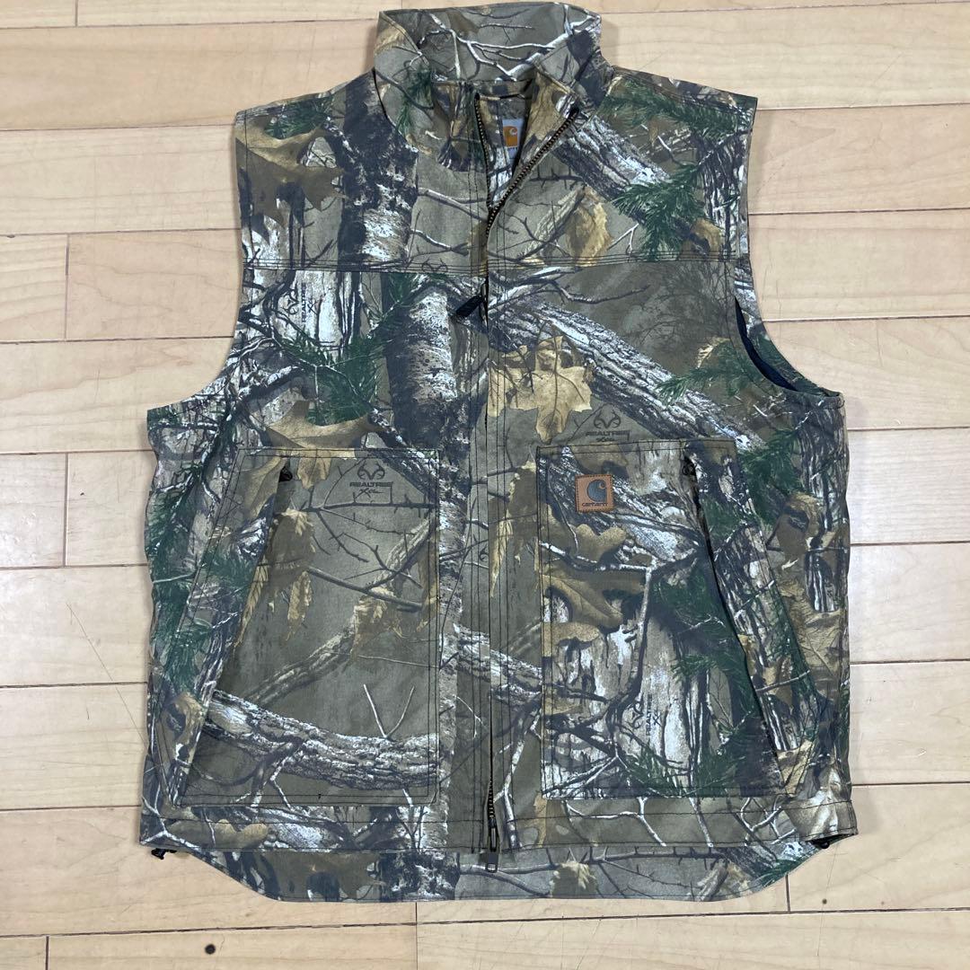 Carhartt 迷彩 リアルツリ　ベスト L