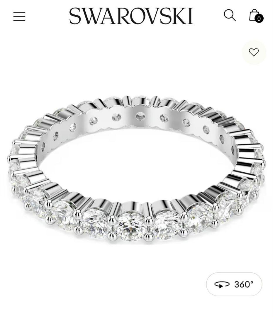 ほぼ新品 SWAROVSKI 55 Vittore リング スワロフスキー