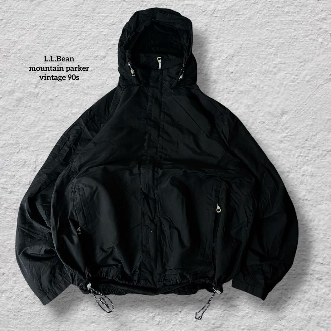 エルエルビーンマウンテンパーカー90s古着vintageブラック超激レアメンズL