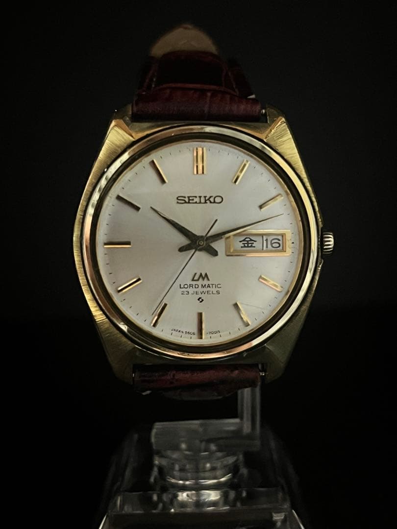 ★超美品！バフ掛仕上 セイコーロードマチックLMメンズ腕時計　自動巻　稼働
