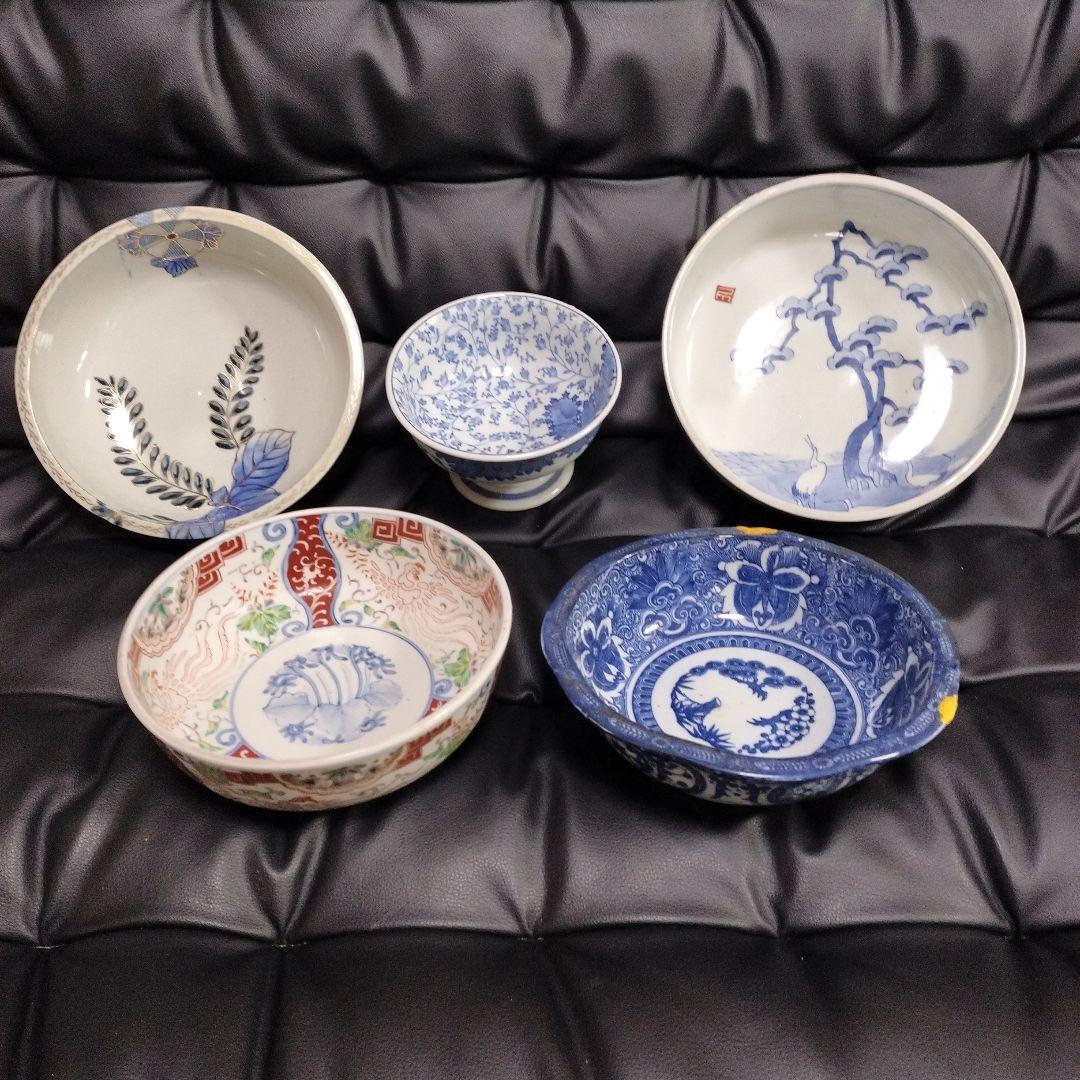 古美術 鉢 盃 5点 アンティーク レトロ 陶器 骨董