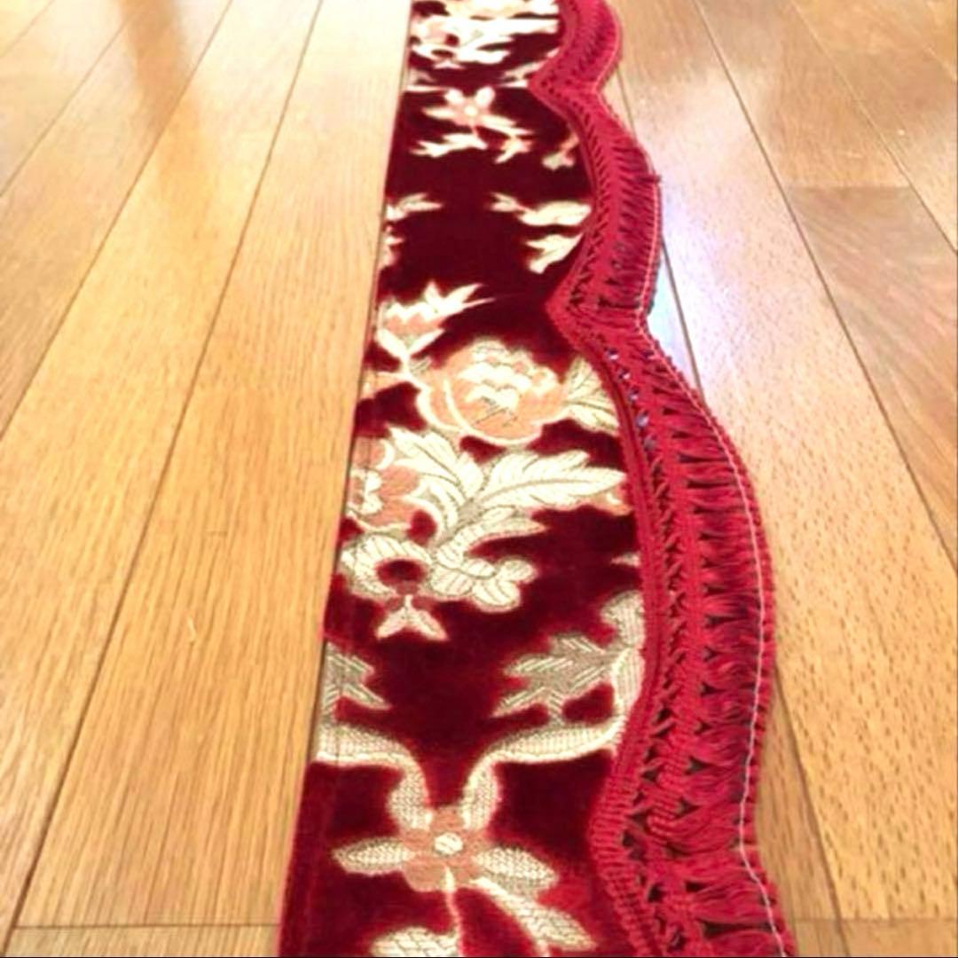 金華山　ネオプリンセス 赤　新品　フロントフリルカーテン　デコトラ レトロ