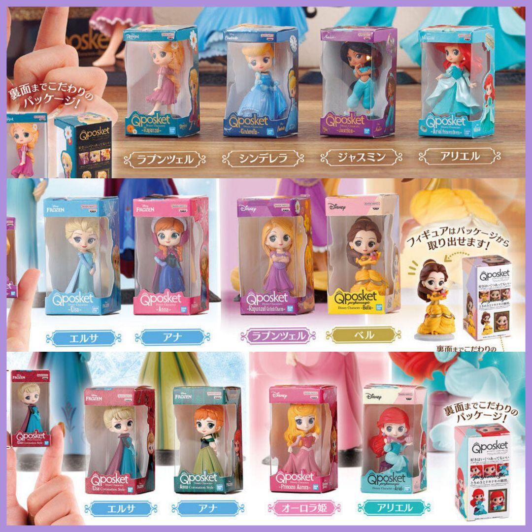 Qposket】ディズニー プリンセス 第1.2.3弾 全コンプ 12個セット