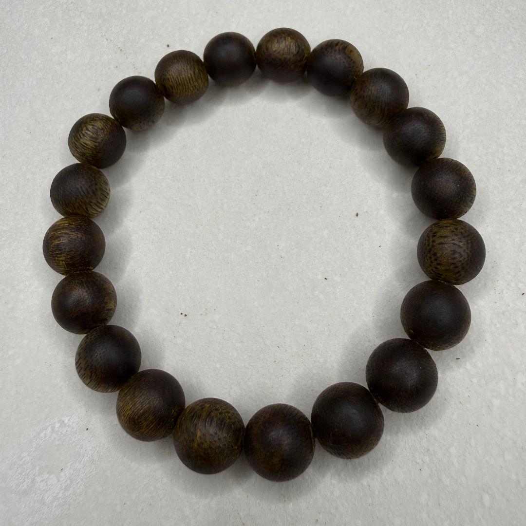 R056 極上緑油伽羅伽楠香奇楠香沈香手串 高級ブレスレット重さ：10.8g