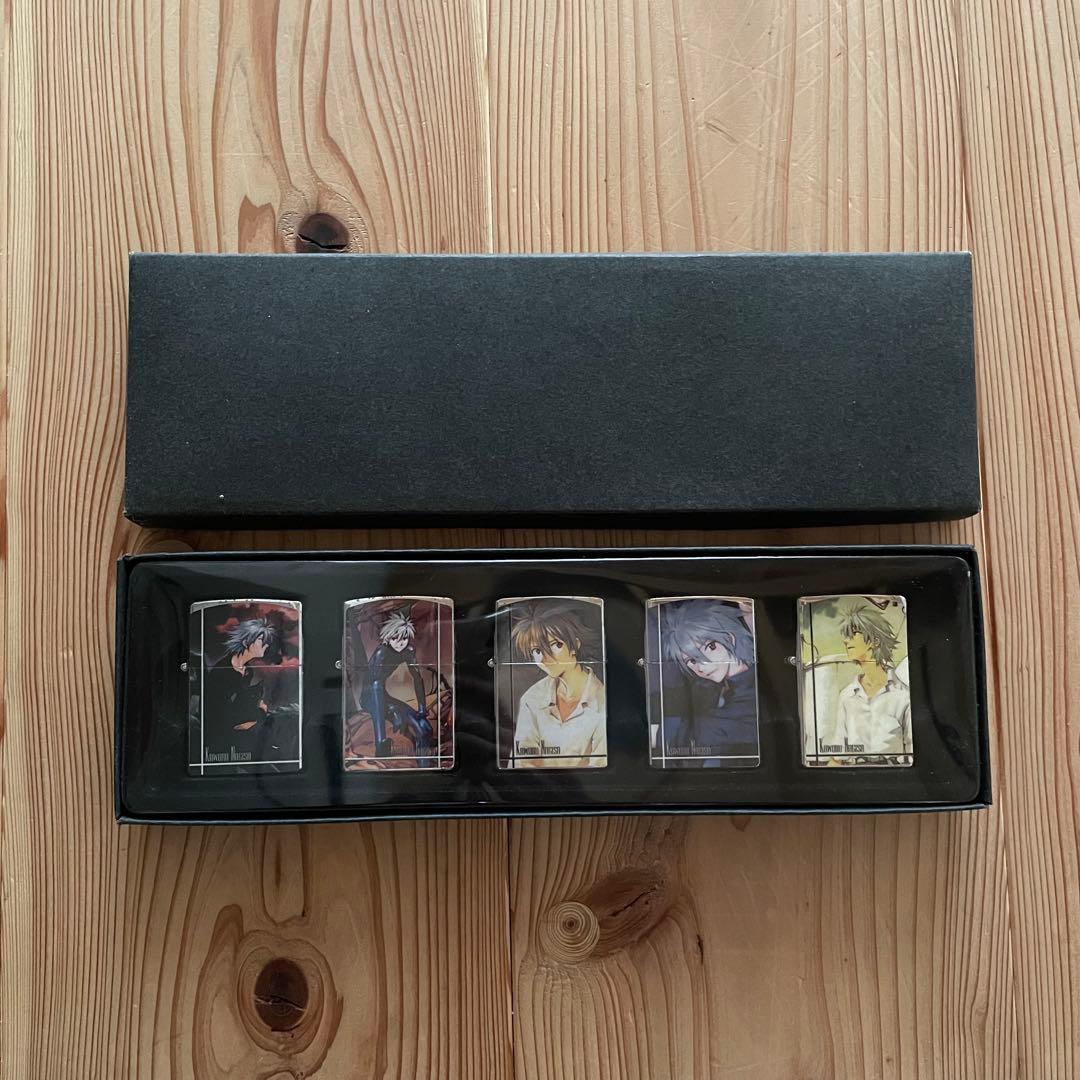 【激レア/非売品】エヴァンゲリオン 渚カヲル オイルライター 5種フルセット レア エヴァンゲリオン 渚カヲル 浮き彫り Zippo風 オイルライター