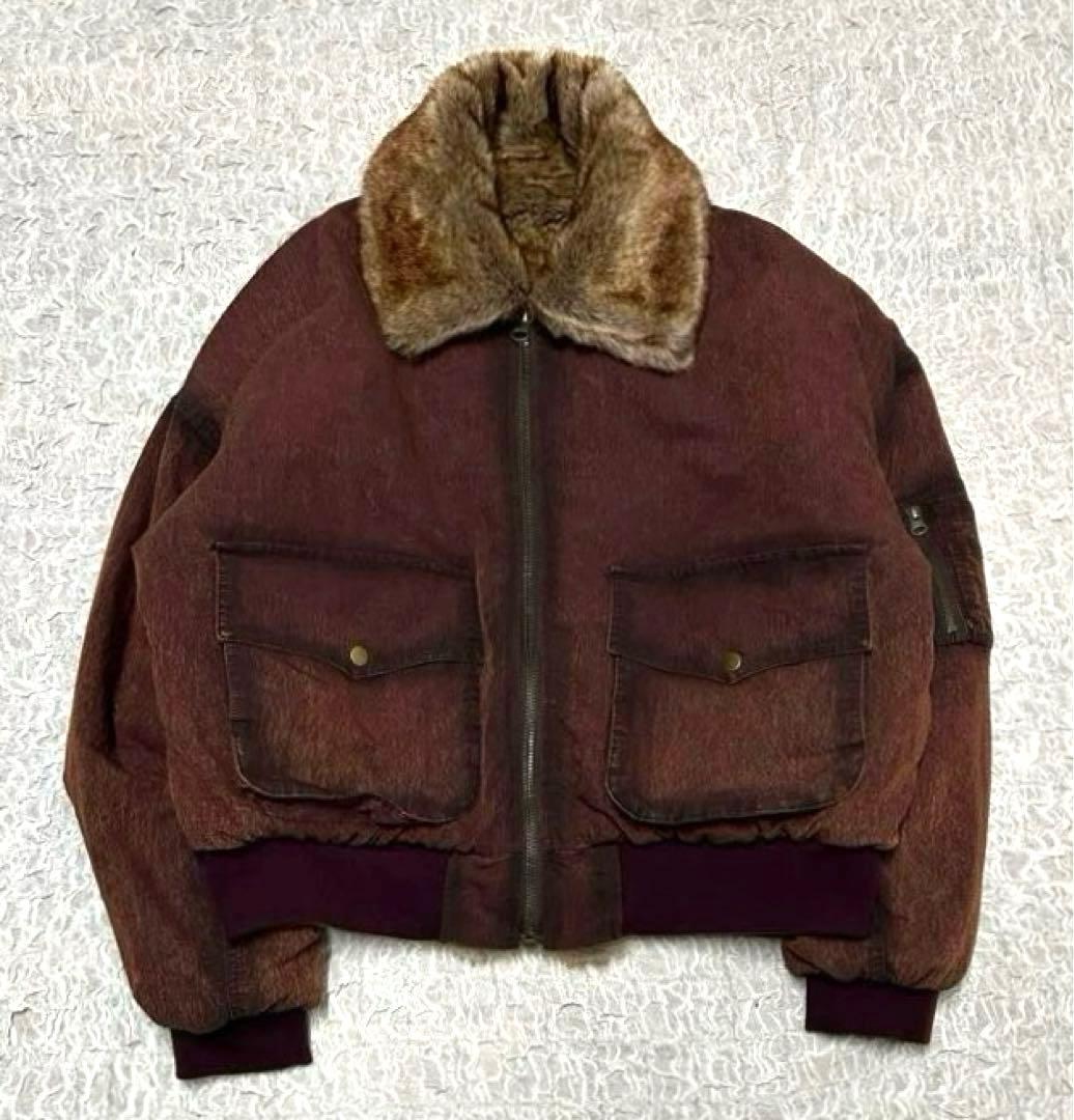 極美品】BALLSY BROTHERS リバーシブルファーフライトジャケット