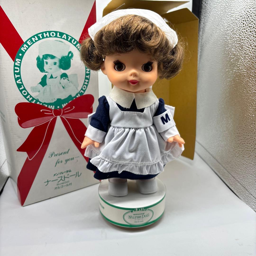 希少 メンソレータム ナースドール オルゴール付き 30cm ロート製薬 箱付き