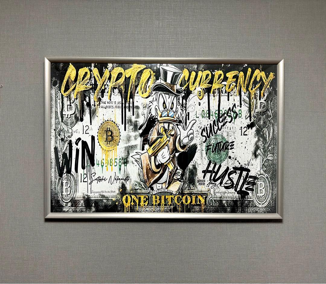 No.145特大フレーム付きキャンバスアート　ブランドアートポスター　バンクシー