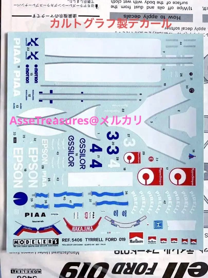 良状態 当時モノ WAVE/モデラーズ 1/24 ティレル・フォード 018 - メルカリ