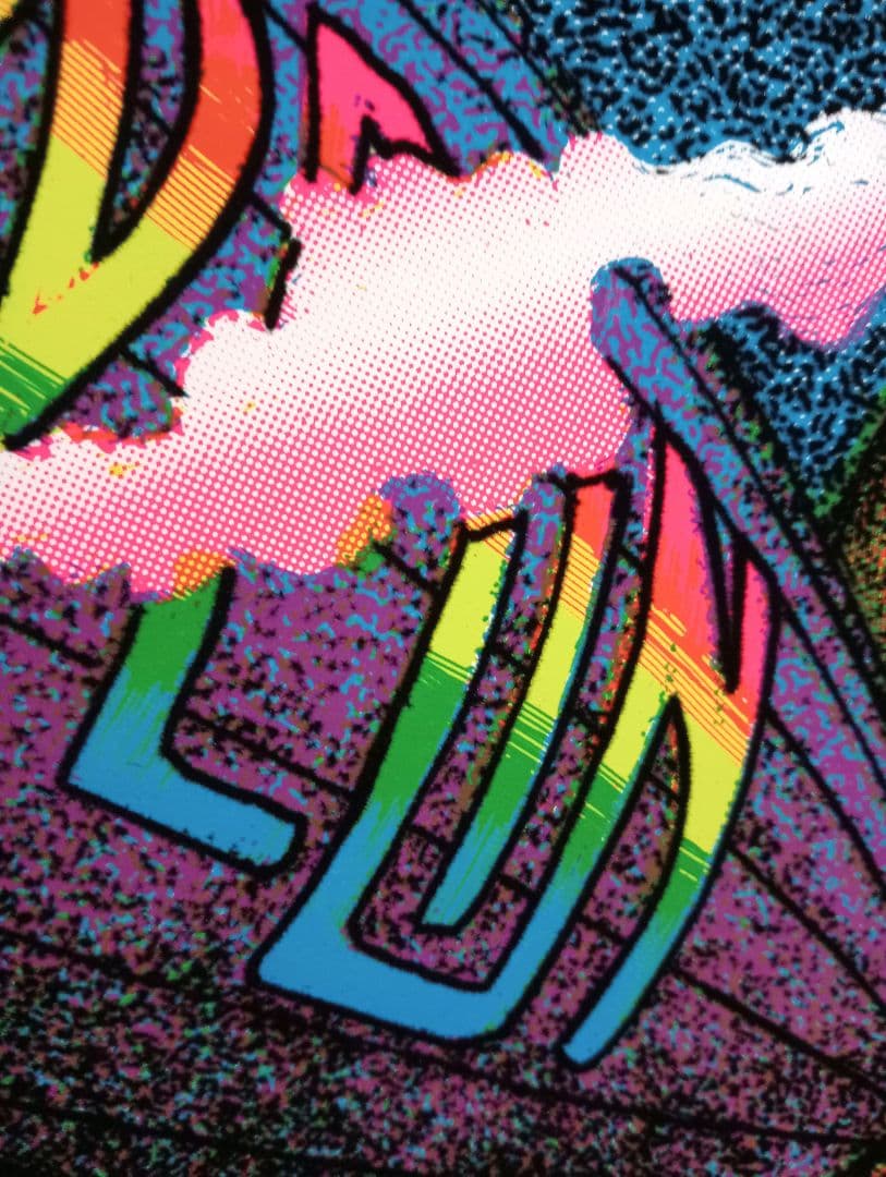 希少美品90sビンテージ ベルベットポスター『天国への階段』レッド