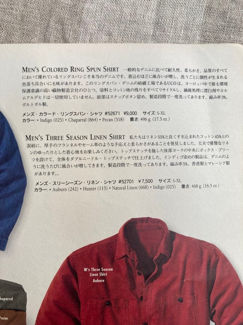 パタゴニア メンズ・カラード・リングスパン・シャツ Indigo M 90's