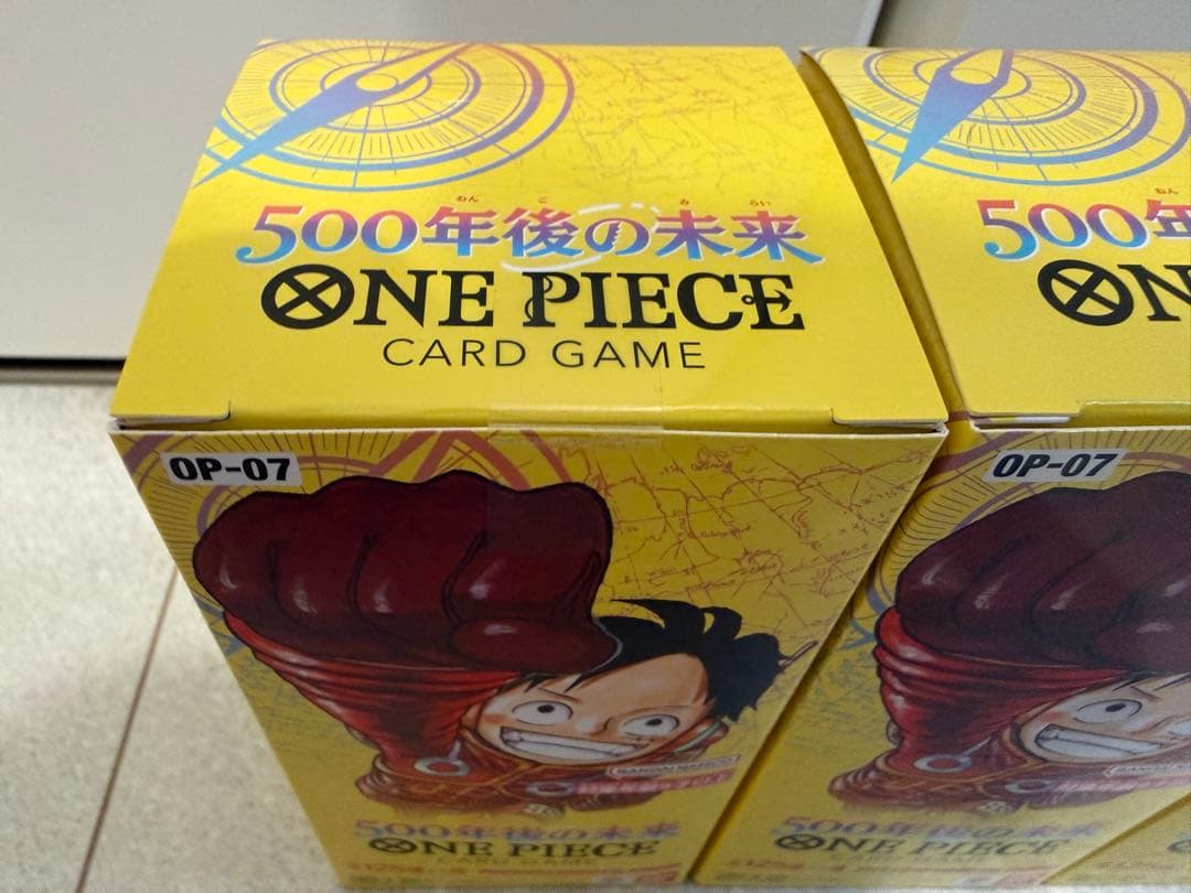 テープ付未開封】ONE PIECEカードゲーム 500年後の未来 3BOX - メルカリ