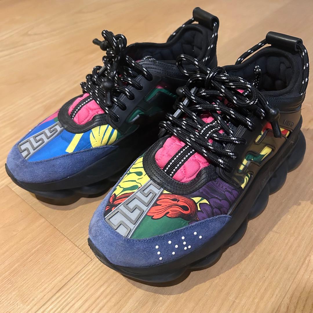 ヴェルサーチVERSACEダットスニーカー チェーンリアクション 40 - メルカリ