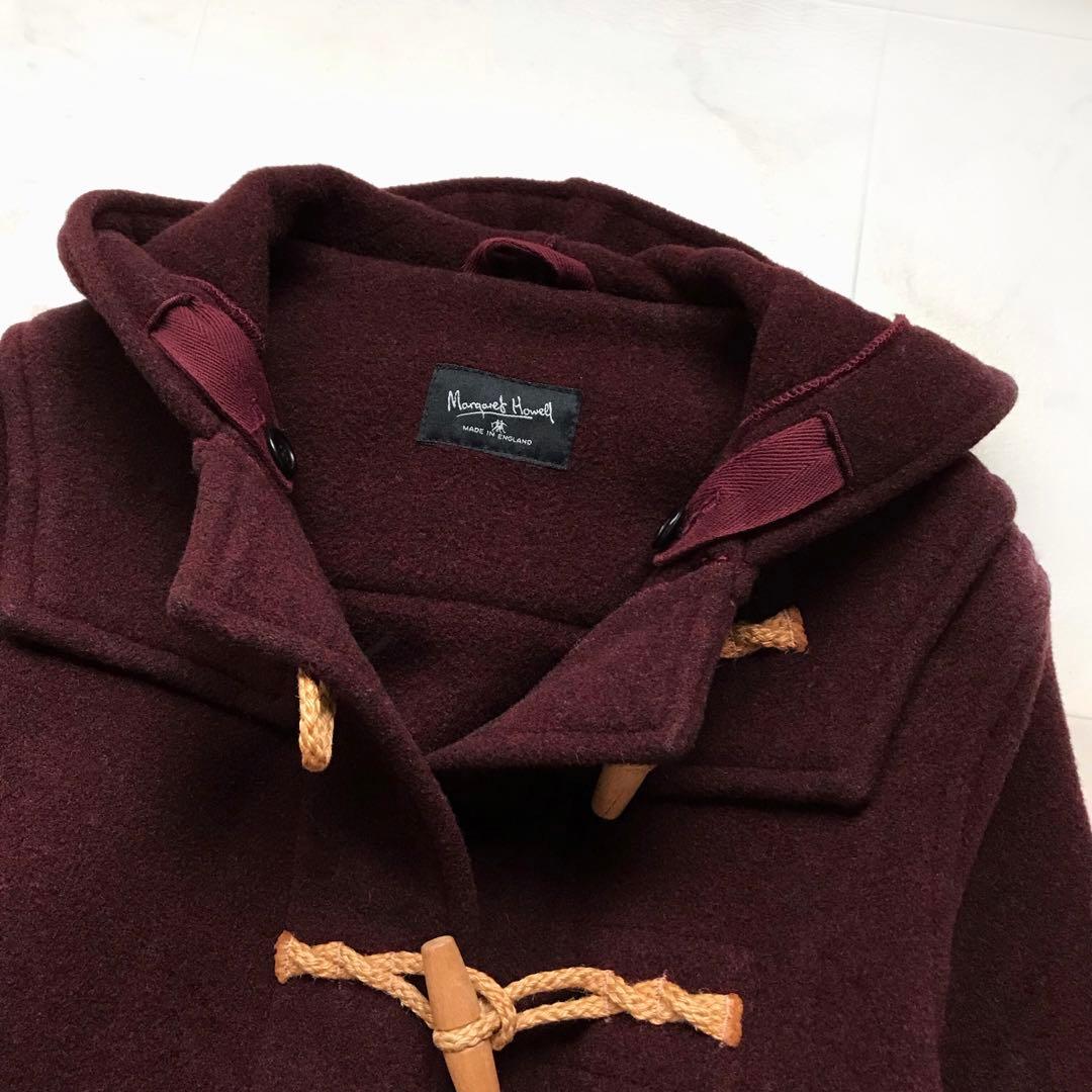 美品 マーガレットハウエル ダッフルコート 旧ロゴ 英国製 木製トグル
