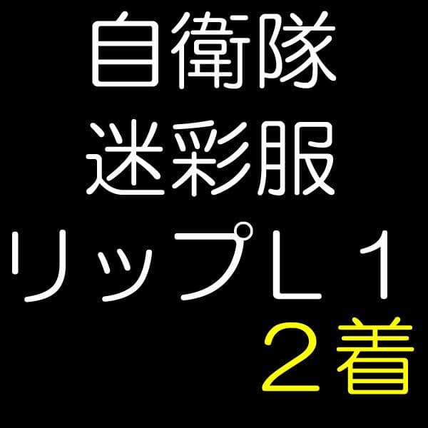 陸上自衛隊 リップストップ 迷彩服 Ｌ１×２