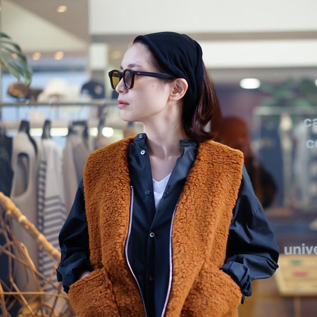 トップス camiel fortgens ZIP VEST WOOL FLEECE