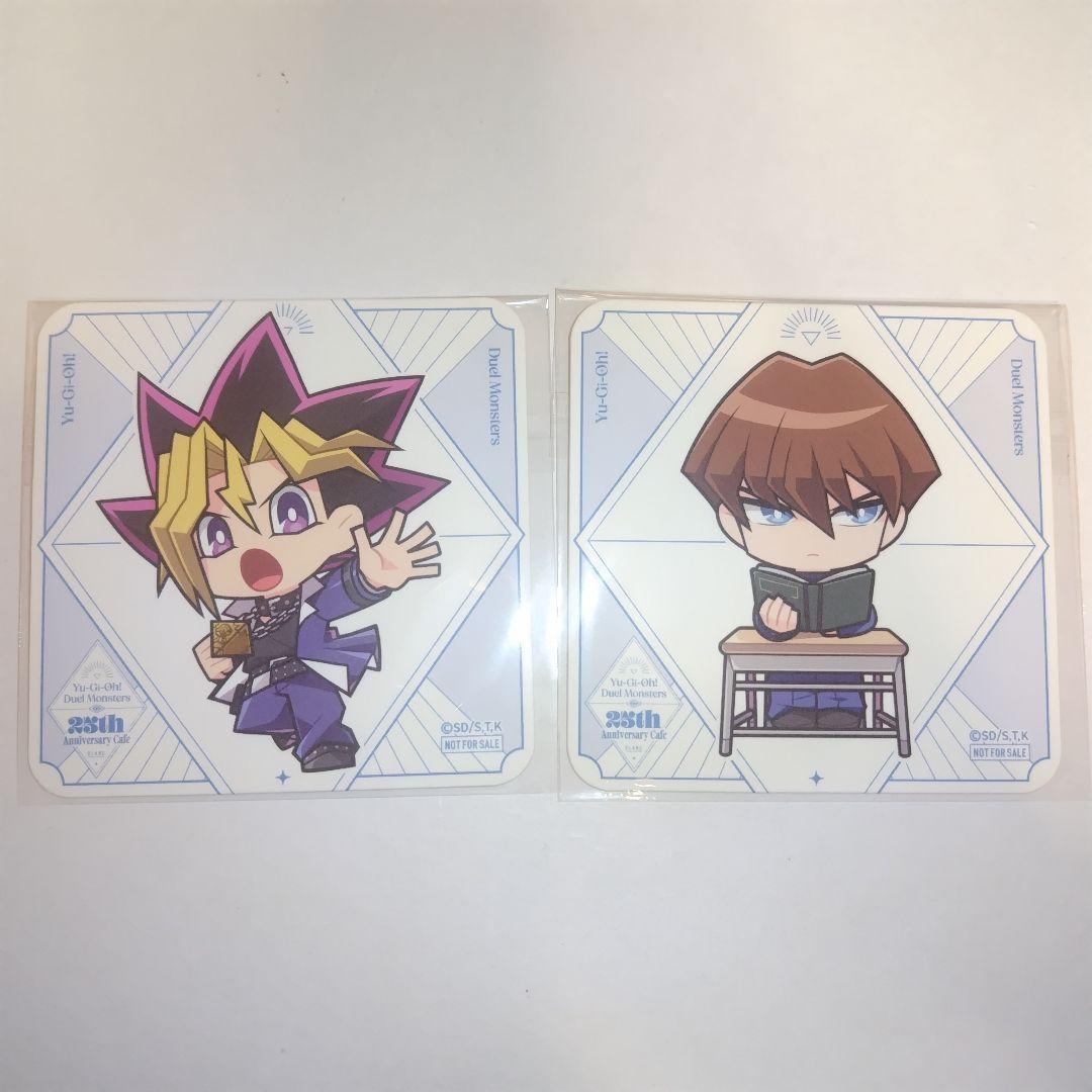 遊戯王 コラボカフェ 本舗 BLANC 特典 コースター 海馬瀬人 遊戯 後半