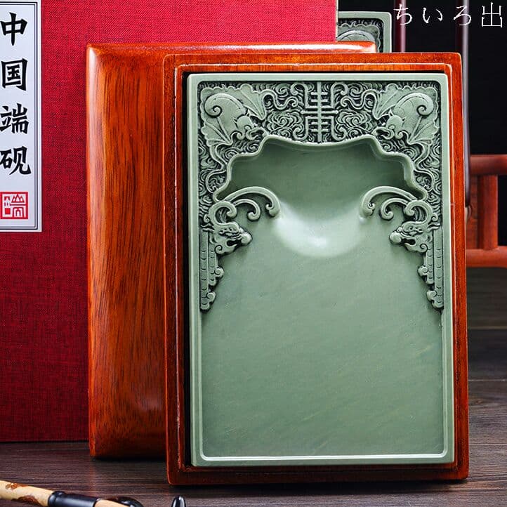 有名な中国端硯　書道用品  高級硯新品未使用-