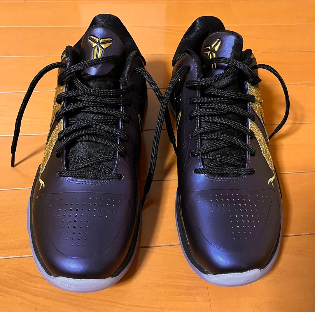 Nike バスケットボールシューズ 黒紫金