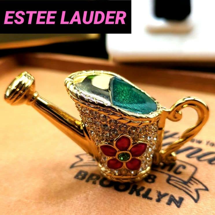 エスティローダー 練り香水 ウォータリングカン 花柄の水差し ジョウロ