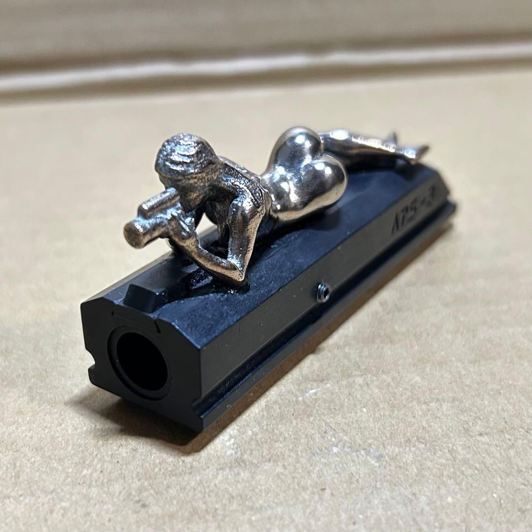 APS-3 フロントサイトブロック 射撃の女神 ブロンズ 彫金加工 ワンオフ