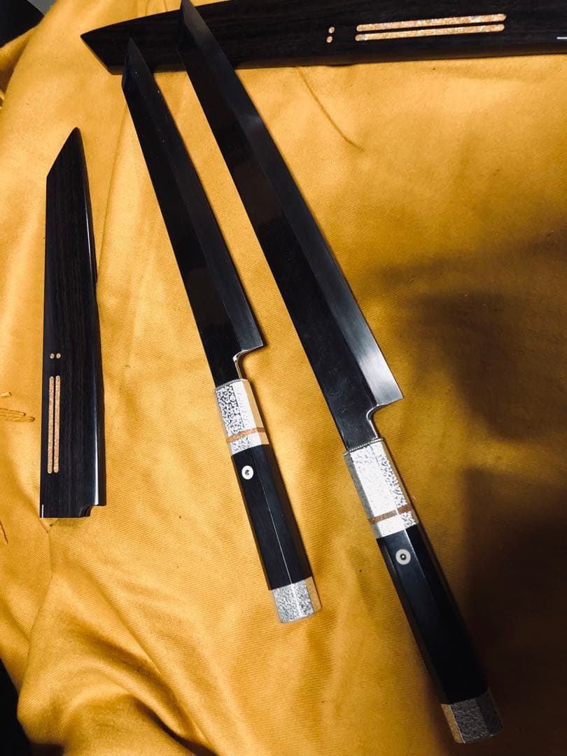 ZDP189全鋼 幅広柳切付2本 纏めて販売 。 1本だけ