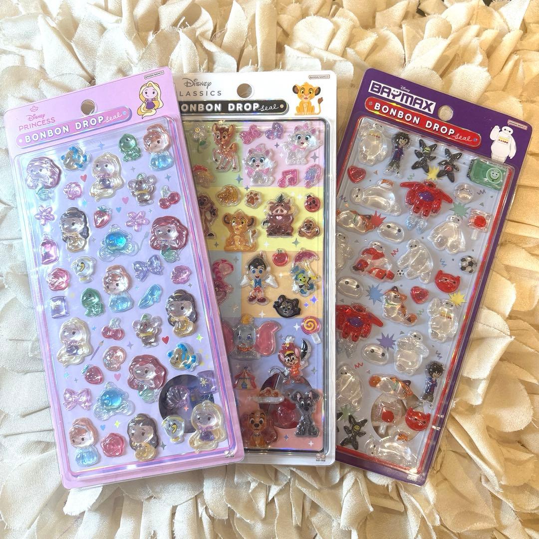 ディズニーボンボンドロップシール3種セット