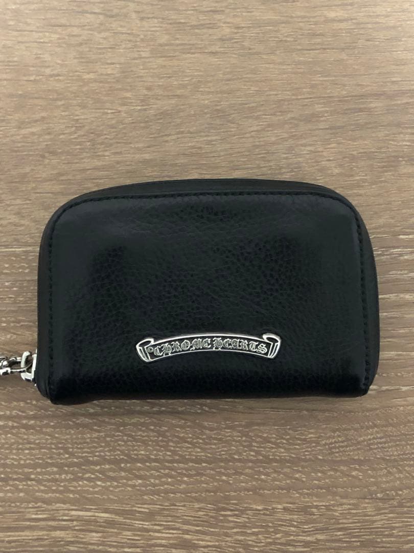 クロムハーツ 美品ケース 財布 Chrome Hearts クロムハーツ ファスナー付 レザー コインケース ダガージップ 迷彩