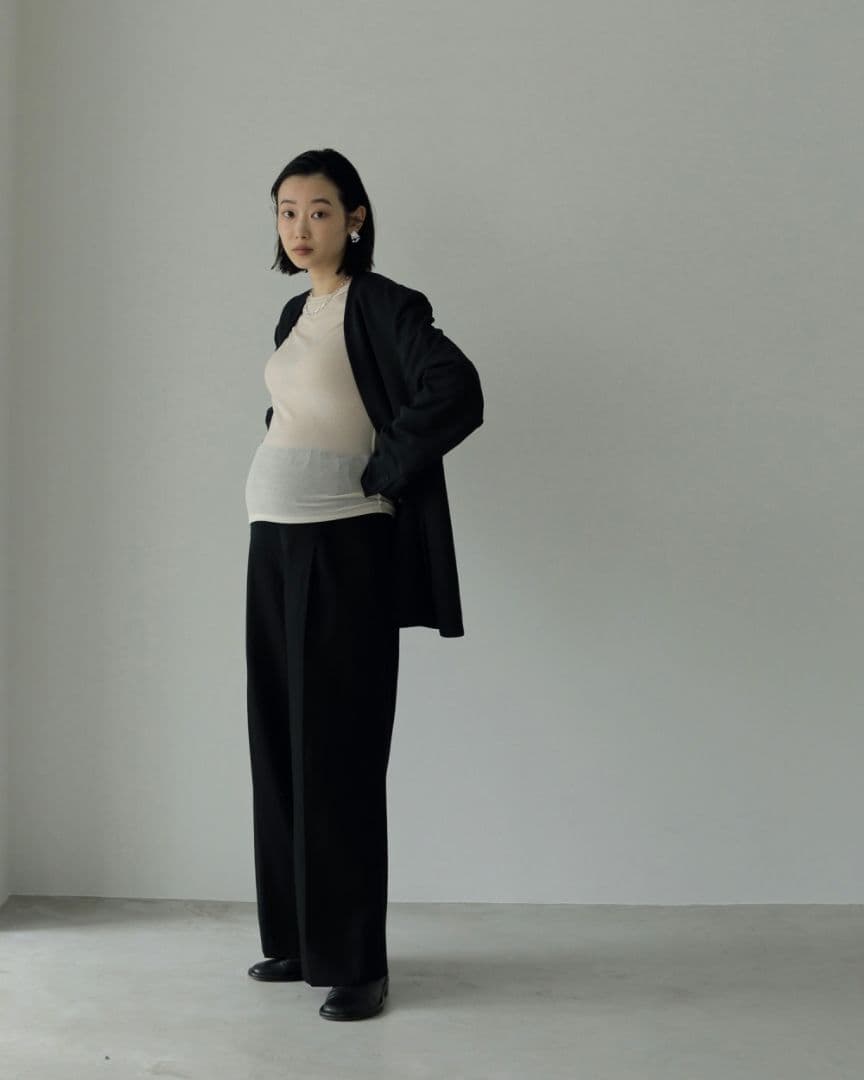 anuke Reha. タックワイドパンツ 38【美品】