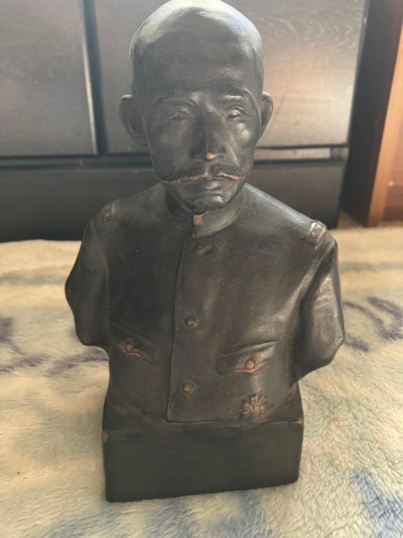 荒木将軍 荒木将軍胸像頒布会 共 荒木貞夫 骨董品 アンティーク 1.8kg