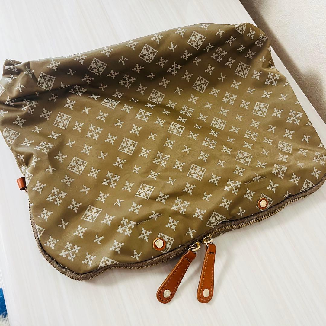 新品 russet 2way レザー ボストンバッグ インナーバッグ付 オレンジ