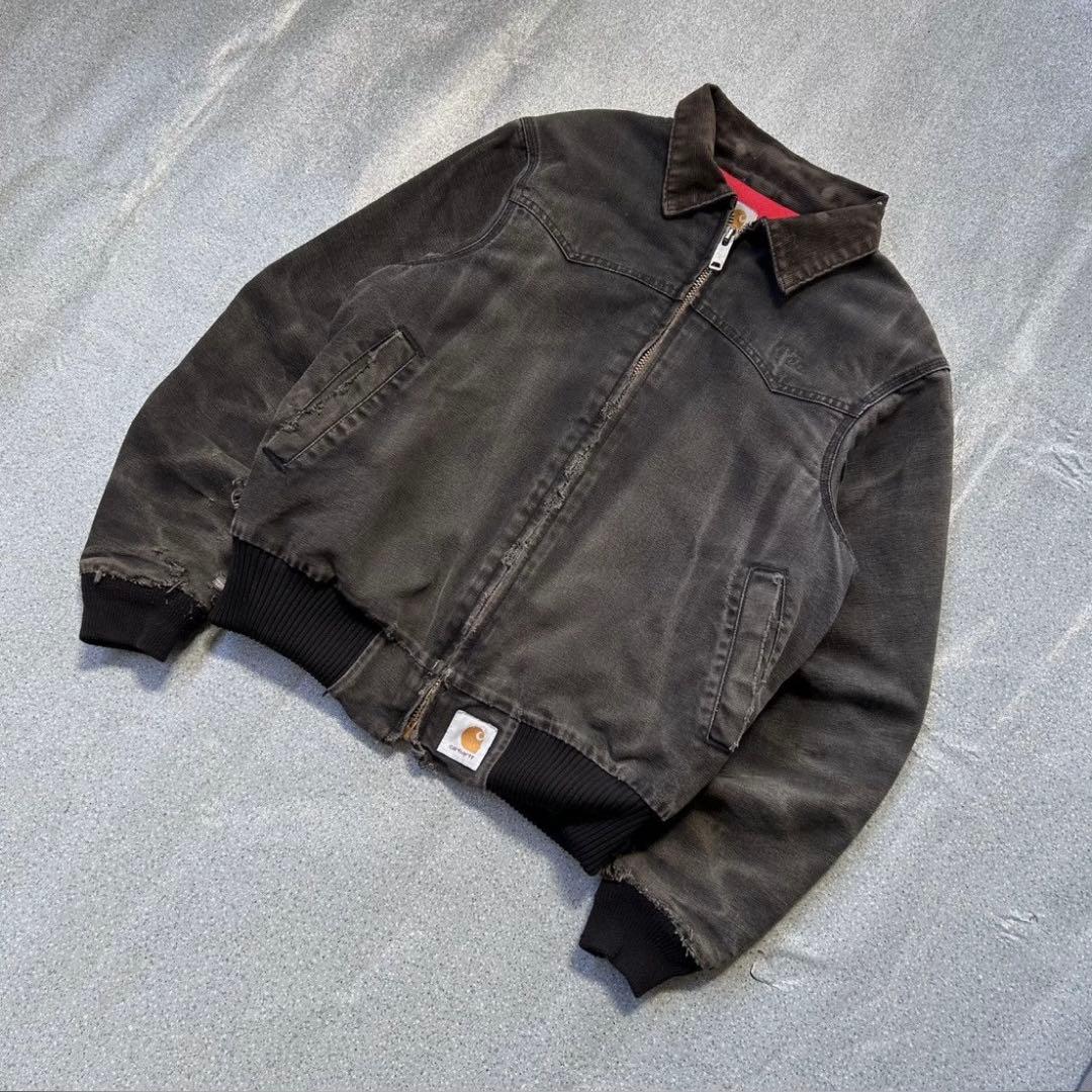 美フェード 90s US製 カーハート サンタフェジャケット 短丈 ハチノス