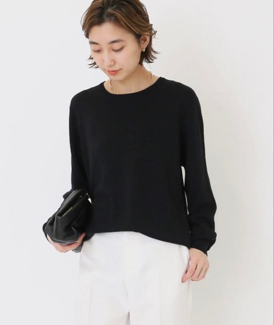 ★美品★EVERYDAY I LIKE ドゥーズィエムクラスカシミア混BK