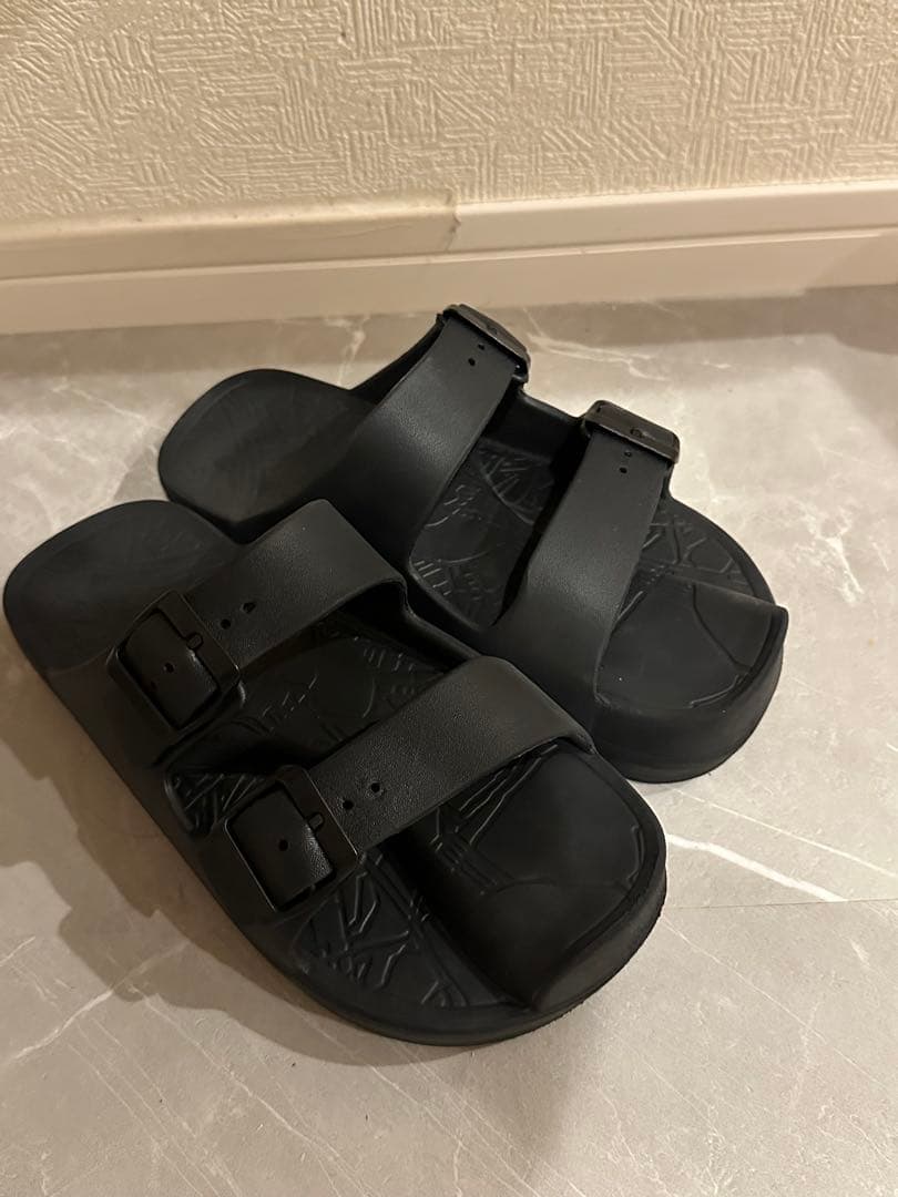 ラクバキ rakubaki イージー サンダル ラップ ブラック　L