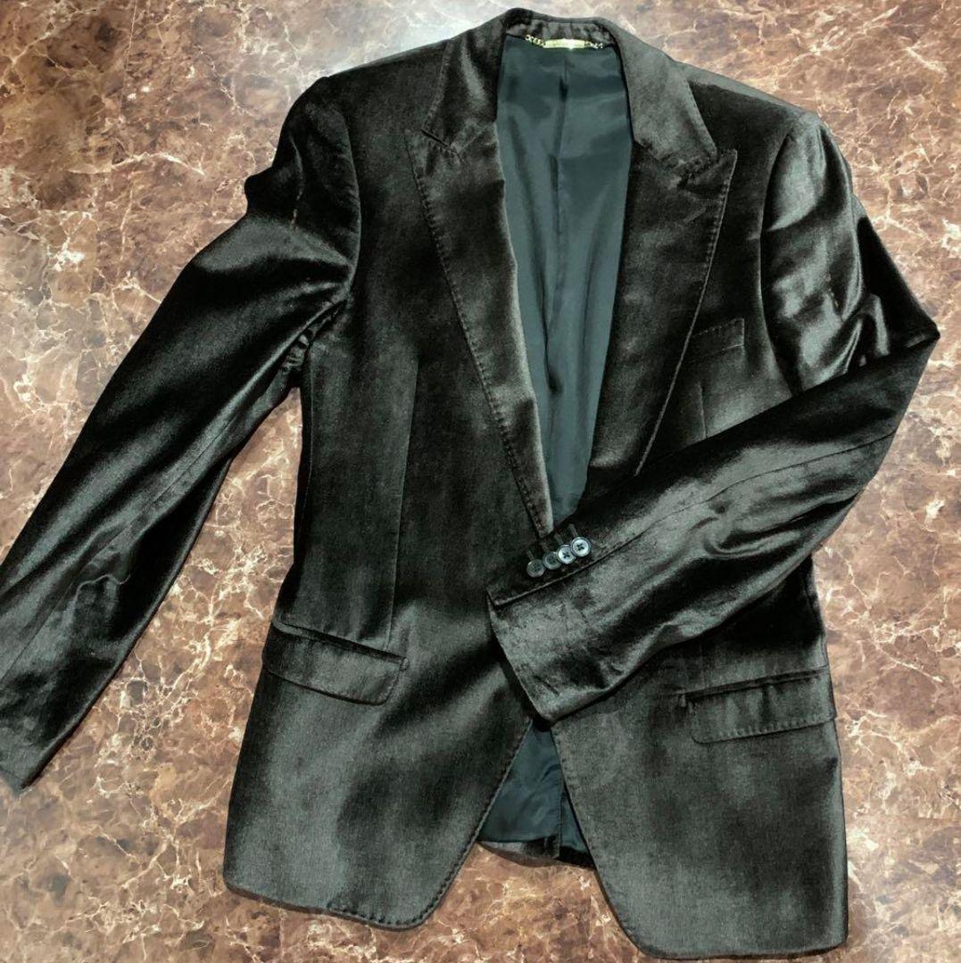 ☆本物☆金プレート２００６年モデル長渕剛さんドルガバ ベロア 1Bジャケット46