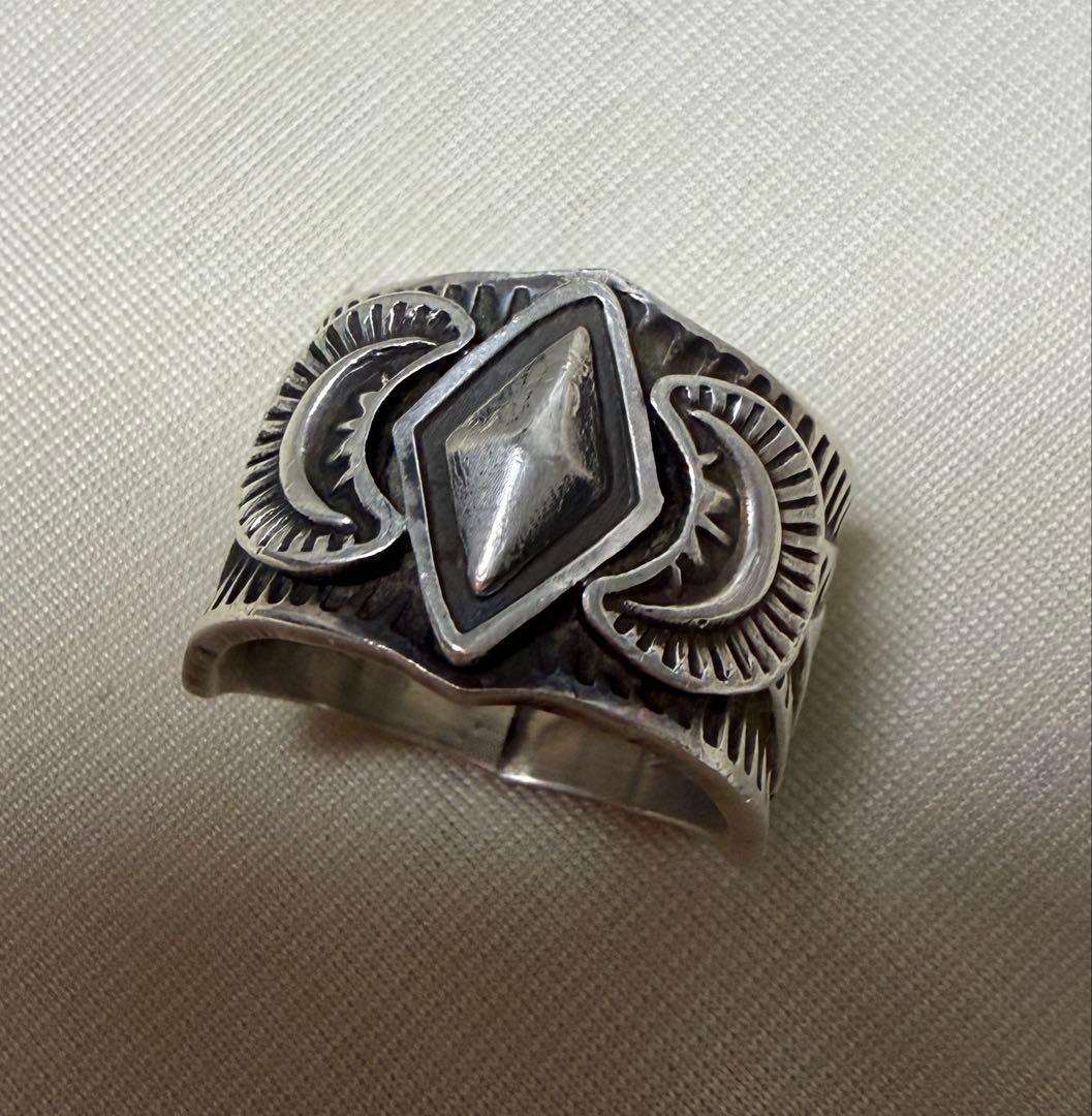 Navajo Sunshine Reeves スタンプワーク リング　18号