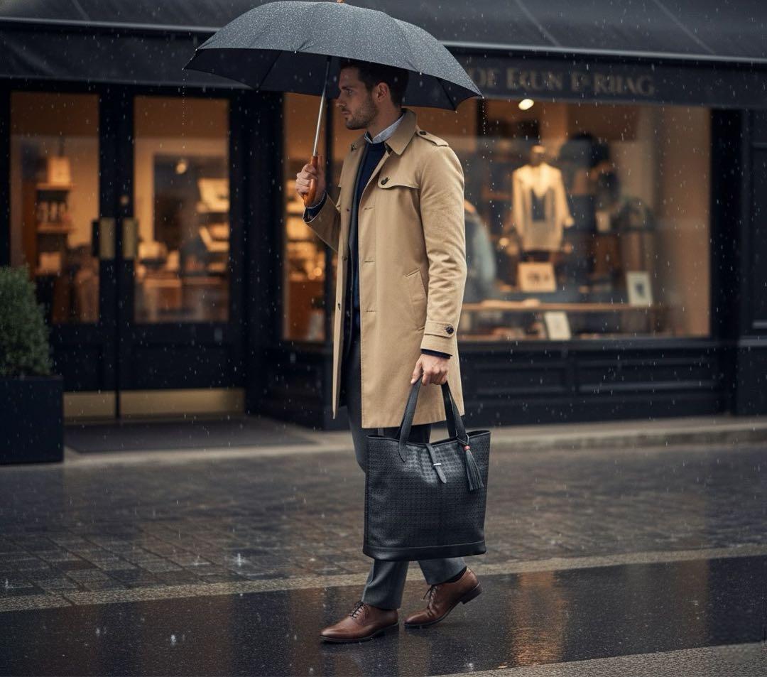 定13万 新品 ACATE トートバッグ KAUS2 千鳥格子 撥水 A4 PC - メルカリ