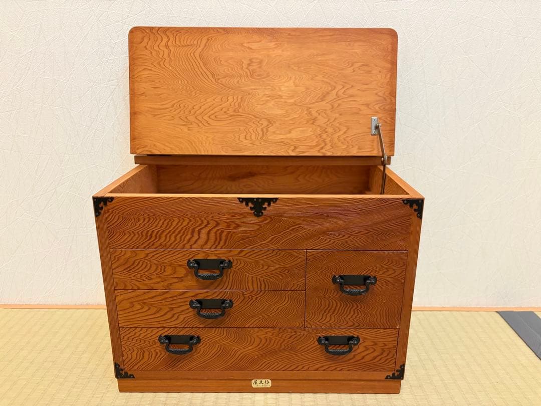 ソーイングボックス？小箪笥　小物入れ　世界遺産　屋久杉3段引出　工芸品　さつま印