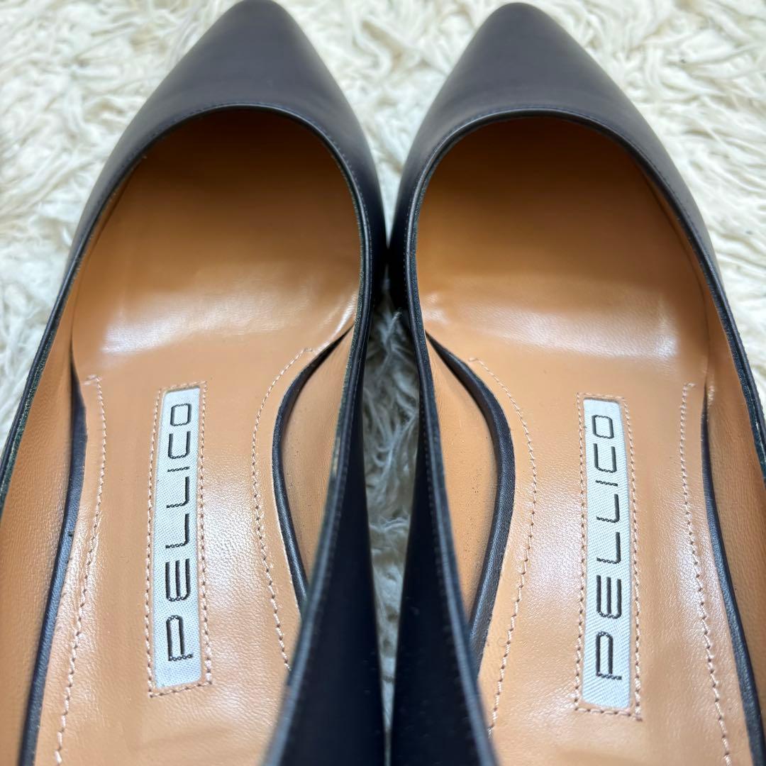 極美品　PELLICO ペリーコ　NEBI パンプス　ネイビー　22.5cm 箱