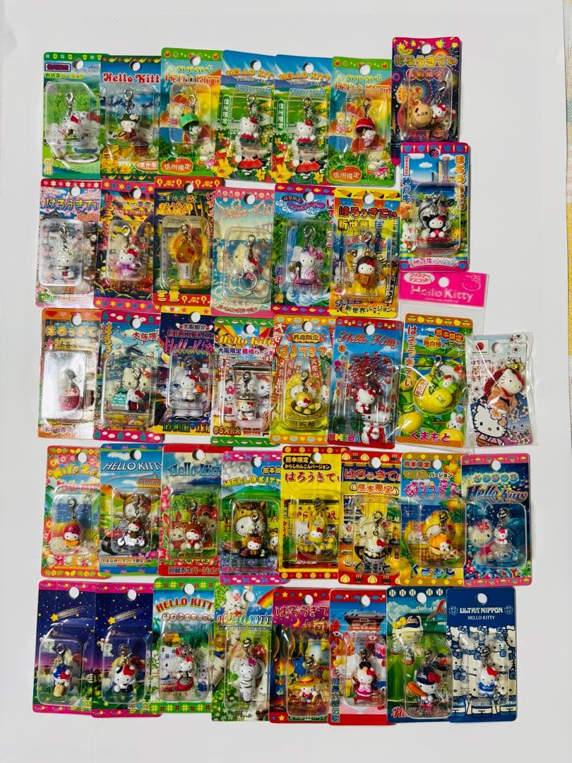 ハローキティ　ご当地キティ　ストラップ　208個セット売り　根付け