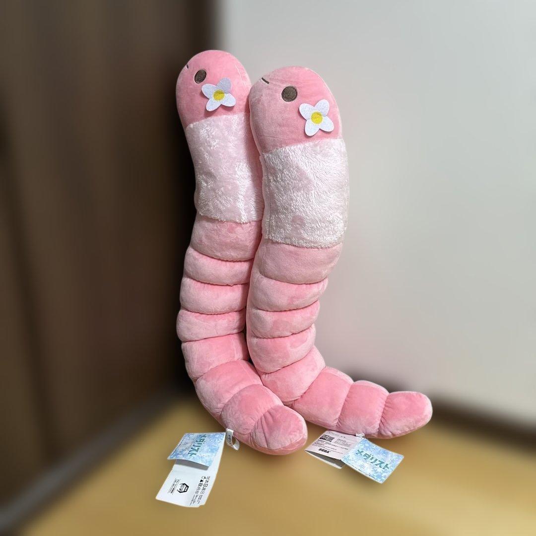 ナムコ限定 メダリスト LLぬいぐるみ ミミズ タグ付き - メルカリ