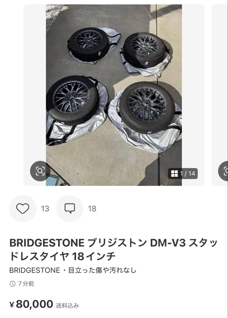 BRIDGESTONE DM-V3 1本分① 購入依頼分