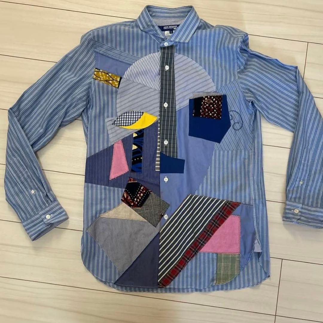 JUNYA WATANABE MANパッチワーク長袖シャツ M