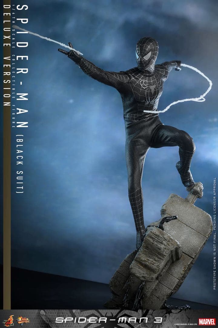 ホットトイズ MMS728 B スパイダーマン3 ブラックスーツDX版 1/6