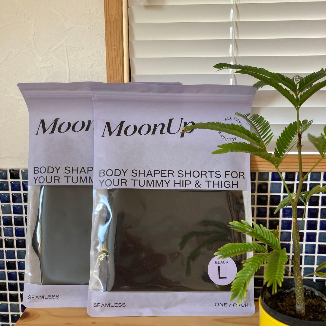 MoonUp ボディシェイパーショーツ ブラック L 1枚入り - メルカリ