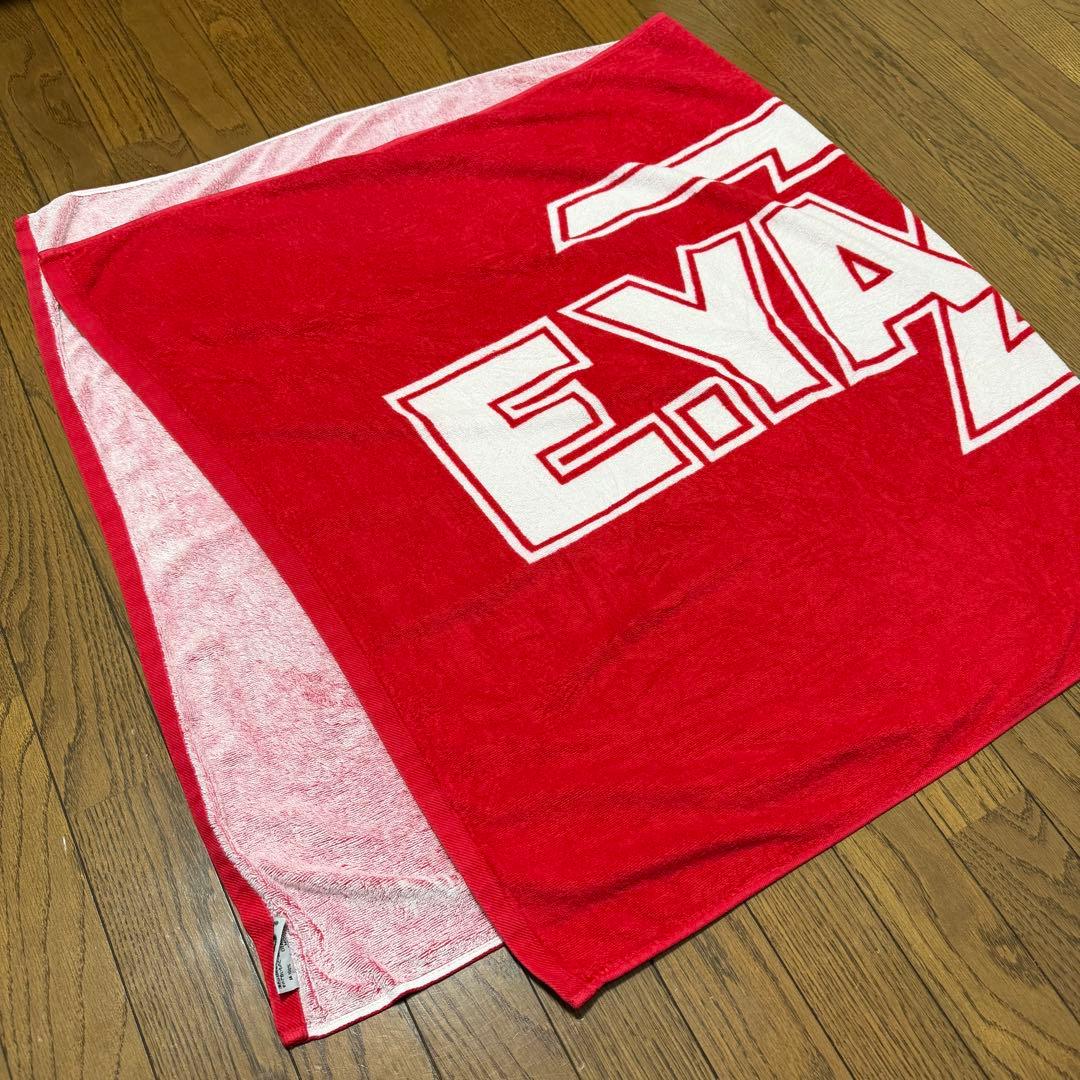 矢沢永吉 E.YAZAWA ロゴ 大判 ビーチ タオル 赤 - メルカリ