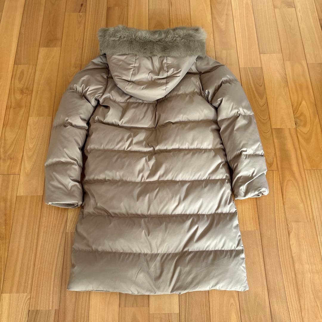 アーバンリサーチ　ラビットフードストレッチロングダウン